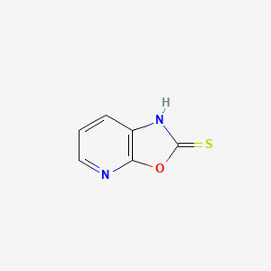 Chemical structure of Oxazolo[5,4-b]pyridine-2(1H)-thione