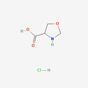 Chemical structure of Oxazolidine-4-carboxylic acid hydrochloride