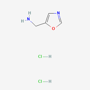 Chemical structure of Oxazol-5-ylmethanamine dihydrochloride