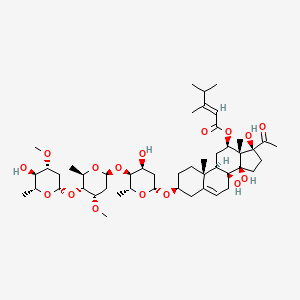 Chemical structure of Otophylloside F