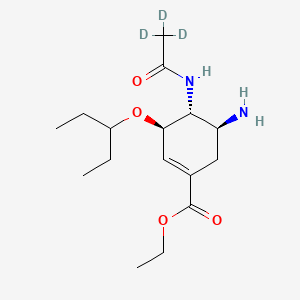 Chemical structure of Oseltamivir-d3