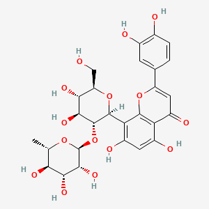 Chemical structure of Orientin 2''-O-rhamnoside