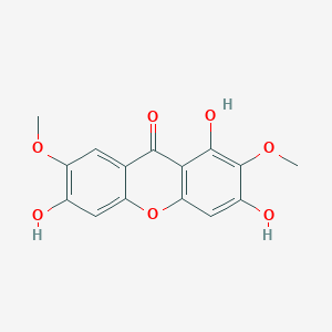 Chemical structure of Onjixanthone II