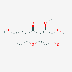 Chemical structure of Onjixanthone I