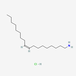 Chemical structure of oleylamine hydrochloride