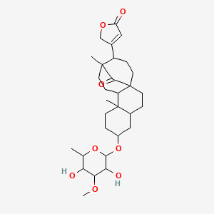 Chemical structure of Oleaside B
