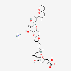 Chemical structure of Okadaic acid ammonium salt