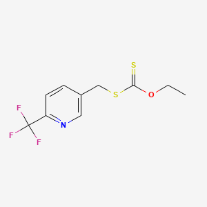 Chemical structure of O-Ethyl S-((6-(trifluoromethyl)pyridin-3-yl)methyl) carbonodithioate