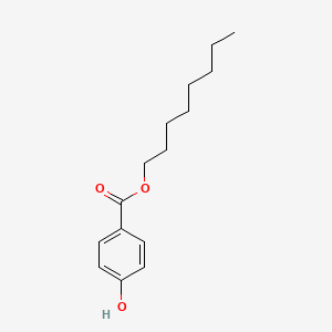 Chemical structure of Octylparaben