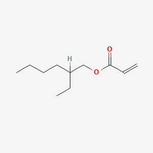 Chemical structure of 2-Ethylhexyl acrylate
