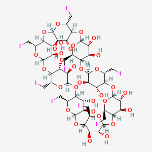 Chemical structure of Octakis-(6-iodo-6-deoxy)-γ-cyclodextrin