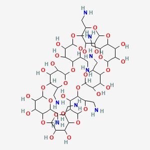 Chemical structure of Octakis(6-amino-6-deoxy)-γ-cyclodextrin