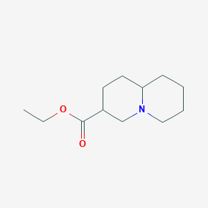 Chemical structure of Ethyl octahydro-2H-quinolizine-3-carboxylate