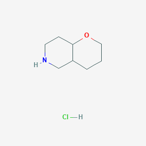 Chemical structure of Octahydro-2H-pyrano[3,2-c]pyridine hydrochloride