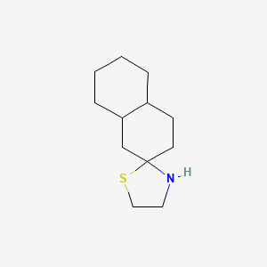Chemical structure of Octahydro-1H-spiro[naphthalene-2,2'-[1,3]thiazolidine]