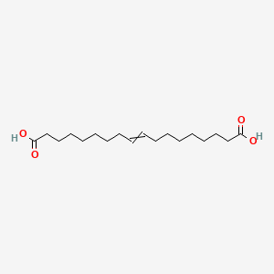 Chemical structure of Octadec-9-enedioic acid