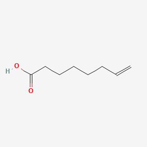 Chemical structure of 7-Octenoic acid
