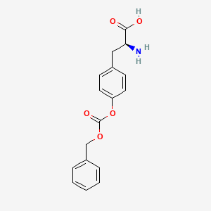 Chemical structure of O-Z-L-tyrosine
