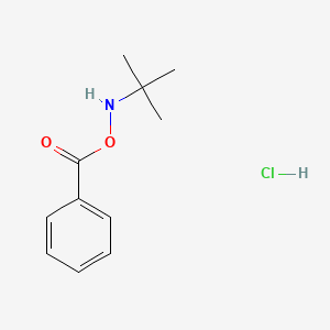 Chemical structure of O-Benzoyl-N-tert-butylhydroxylamine Hydrochloride