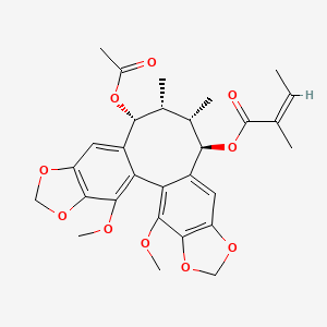 Chemical structure of O-Acetylschisantherin L