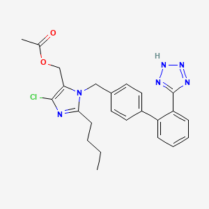 Chemical structure of O-Acetyl Losartan