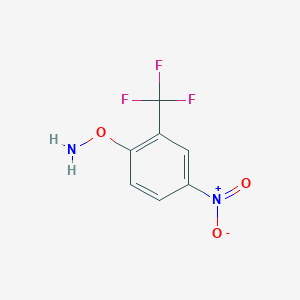 Chemical structure of O-[4-Nitro-2-(trifluoromethyl)phenyl]hydroxylamine