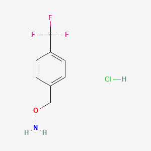 Chemical structure of O-(4-(Trifluoromethyl)benzyl)hydroxylamine hydrochloride
