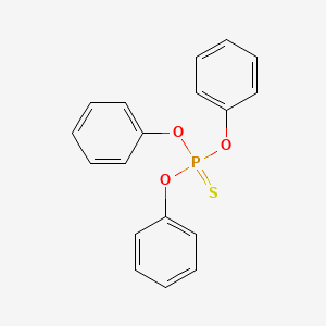 Chemical structure of O,O,O-triphenyl phosphorothioate