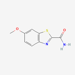 Chemical structure of 6-Methoxybenzothiazole-2-carboxamide