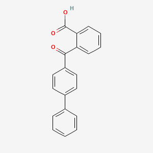 Chemical structure of O-(4-Biphenylylcarbonyl)Benzoic Acid
