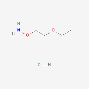 Chemical structure of O-(2-ethoxy)ethylhydroxylamine hydrochloride