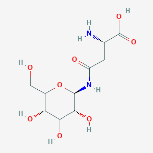 Chemical structure of Nω-(β-D-Mannopyranosyl)-L-asparagine