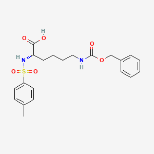 Chemical structure of Nε-Carbobenzoxy-Nα-tosyl-L-lysine