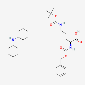 Chemical structure of Z-Orn(boc)-OH dcha