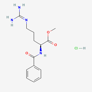 Chemical structure of Methyl N2-benzoyl-L-argininate monohydrochloride