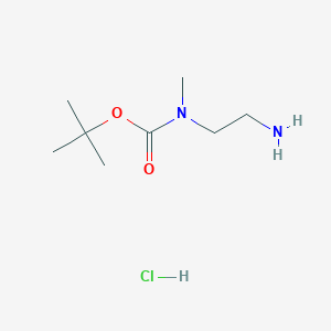 Chemical structure of N-t-Butyloxycarbonyl-N-Methyl-Ethylenediamine