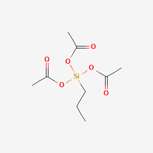 Chemical structure of n-Propyltriacetoxysilane