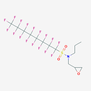 Chemical structure of N-Propyl-N-(2,3-epoxypropyl)perfluoro-n-octylsulfonamide