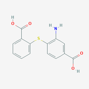 Chemical structure of N-p-Methoxybenzylthieno[3,2-d][1,3]oxazine-2,4-dione