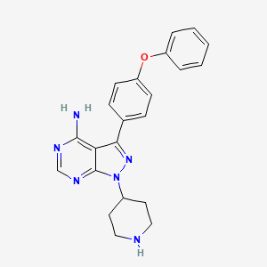 Chemical structure of N-piperidine Ibrutinib