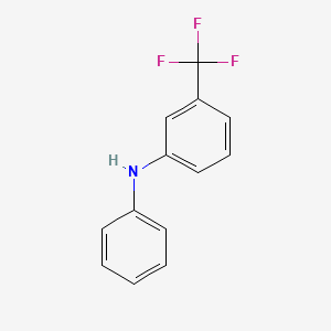 Chemical structure of N-Phenyl-3-(trifluoromethyl)aniline