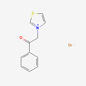 Chemical structure of N-Phenacylthiazolium bromide