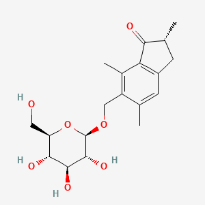 Chemical structure of Norpterosin B glucoside
