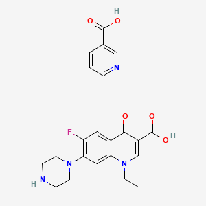 Chemical structure of Norfloxacin nicotinate