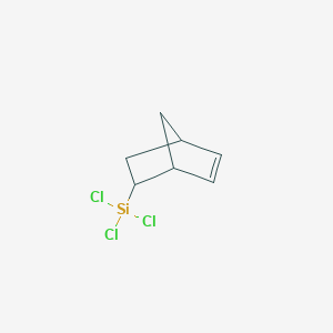 Chemical structure of NORBORNENYLETHYLTRICHLOROSILANE