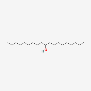 Chemical structure of 10-Nonadecanol