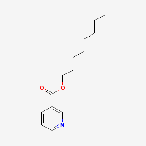 Chemical structure of Octyl nicotinate