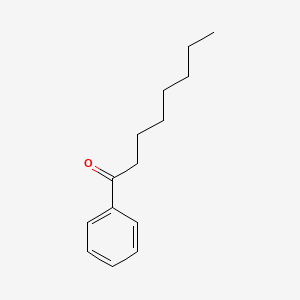 Chemical structure of Octanophenone