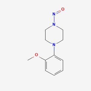 Chemical structure of 1-(2-Methoxyphenyl)-4-nitrosopiperazine