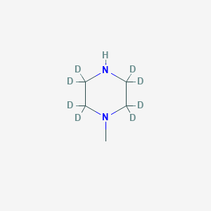 Chemical structure of N-Methylpiperazine-2,2,3,3,5,5,6,6-d8 Dihydrochloride